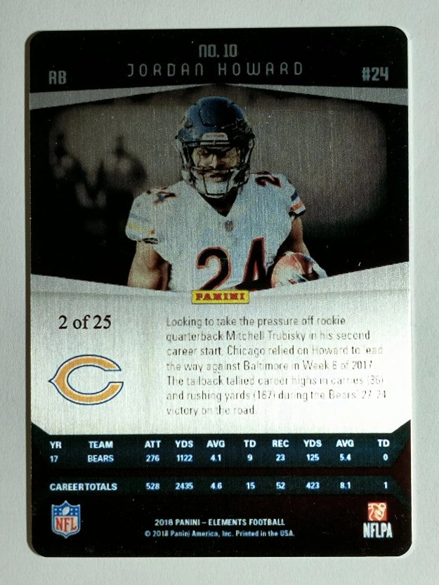 2018 Panini Elements Copper #10 Jordan Howard