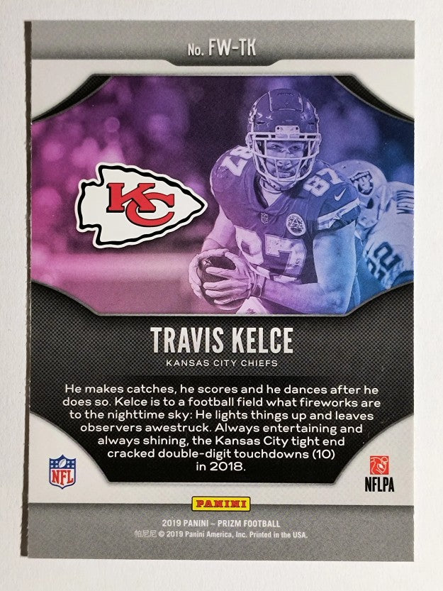 2019 Panini Prizm Fireworks #15 Travis Kelce