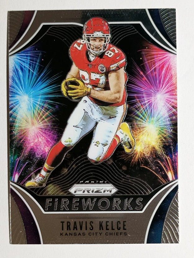 2019 Panini Prizm Fireworks #15 Travis Kelce