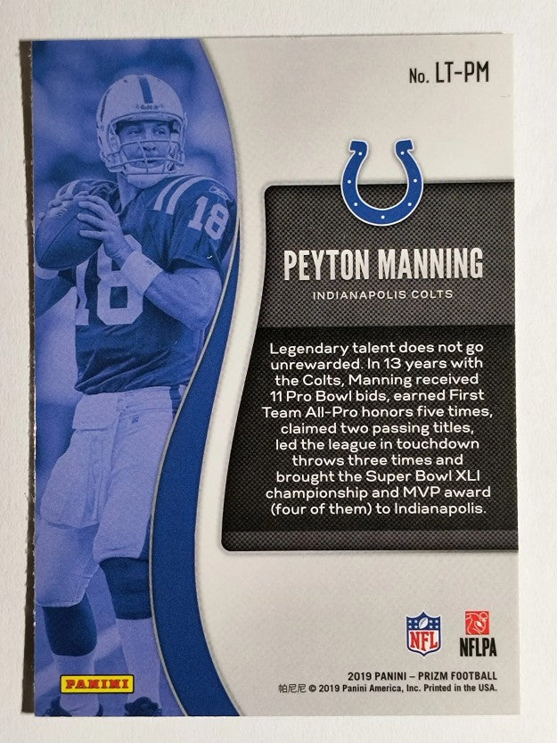 2019 Panini Prizm Legendary Talents #6 Peyton Manning