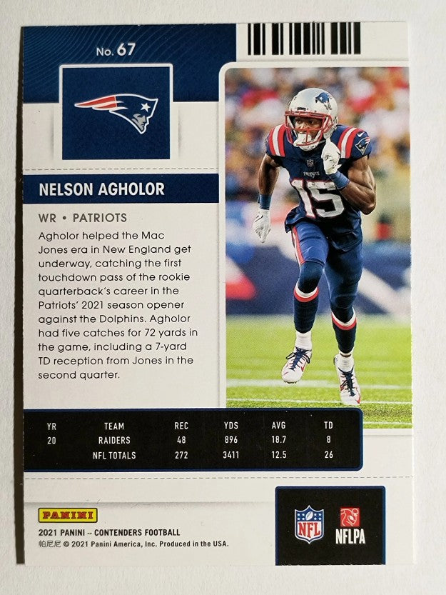 2021 Panini Contenders Stardust #67 Nelson Agholor