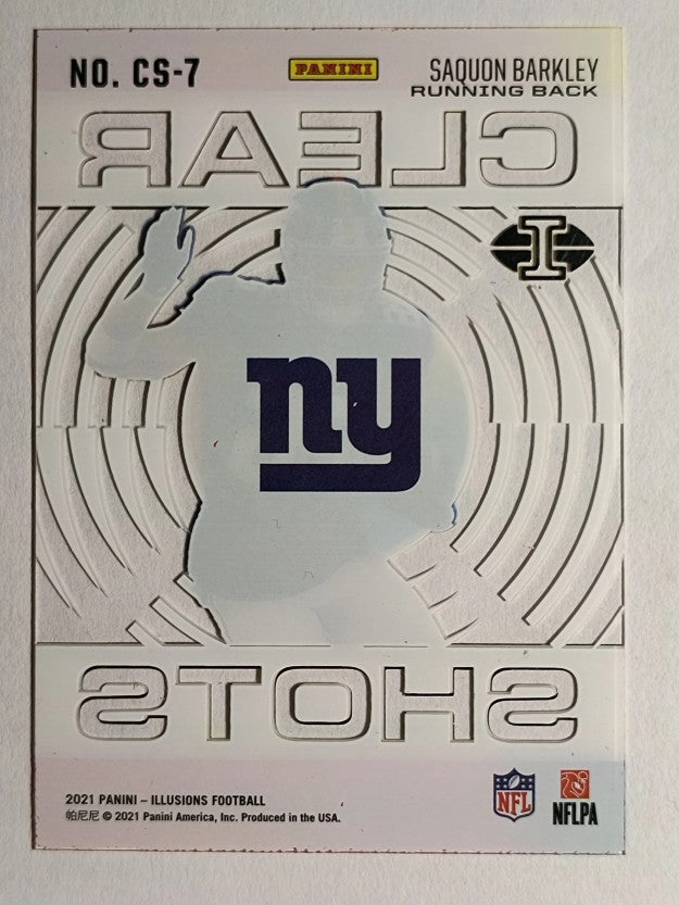 2021 Panini Illusions Clear Shots #7 Saquon Barkley