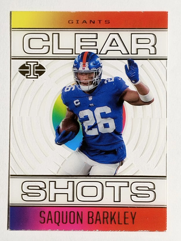 2021 Panini Illusions Clear Shots #7 Saquon Barkley