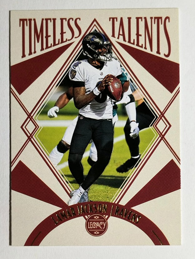 2021 Panini Legacy Timeless Talents #2 Lamar Jackson (EXMT)