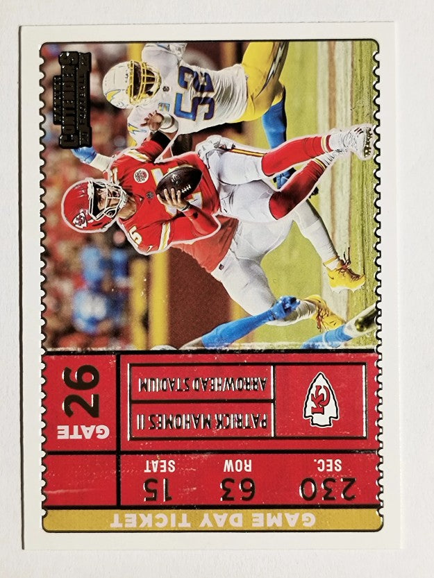 2022 Panini Contenders Game Day Ticket #16 Patrick Mahomes II