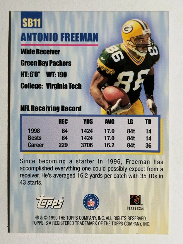 1999 Topps Season's Best #SB11 Antonio Freeman