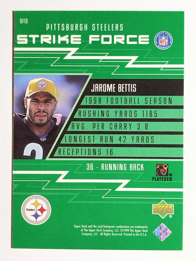 1999 Upper Deck Strike Force #SF13 Jerome Bettis