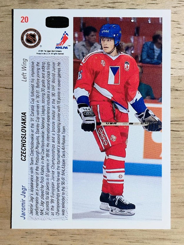 1991-92 Upper Deck #20 Jaromir Jagr CC