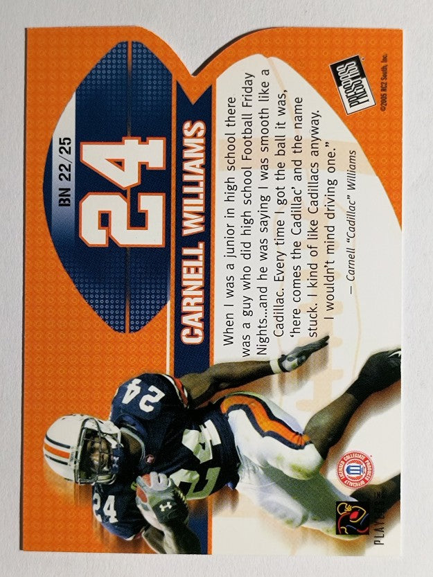 2005 Press Pass Big Numbers #BN22 Cadillac Williams