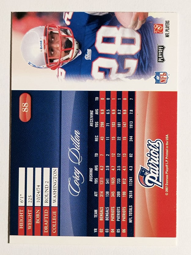 2007 Playoff Prestige Xtra Points Gold #88 Corey Dillon