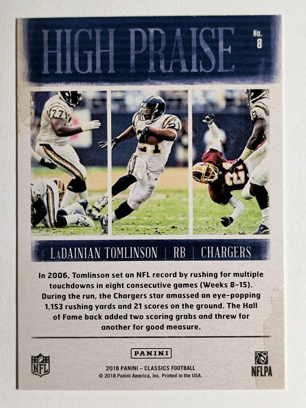 2018 Classics High Praise #8 LaDainian Tomlinson