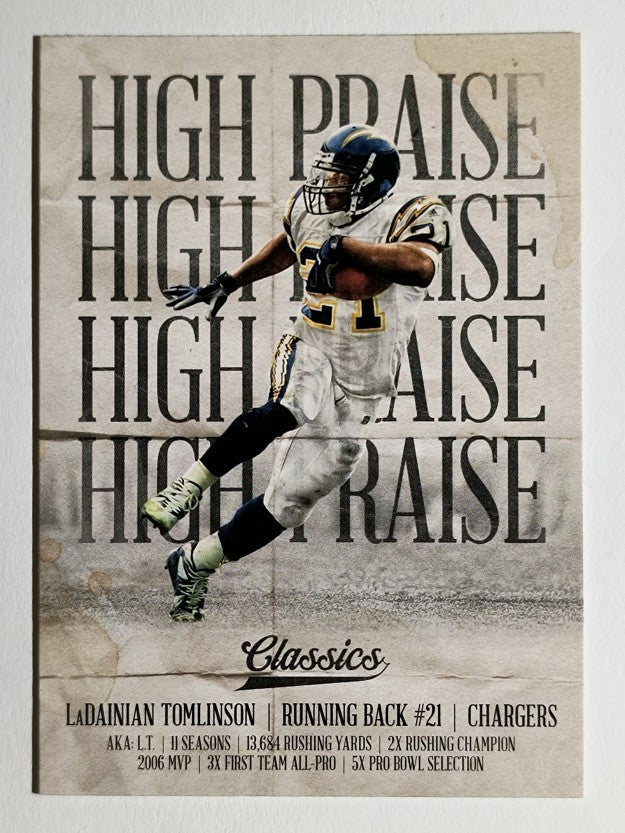 2018 Classics High Praise #8 LaDainian Tomlinson