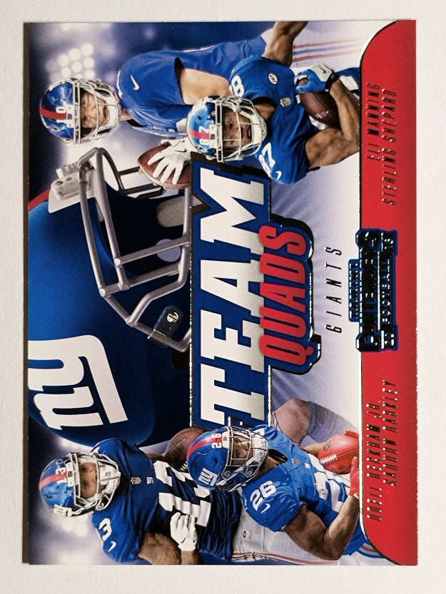 2018 Contenders Team Quads #8 Eli Manning/Saquon Barkley/Odell Beckham/Shepard