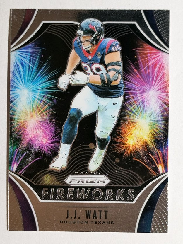 2019 Panini Prizm Fireworks #24 J.J. Watt (NM)