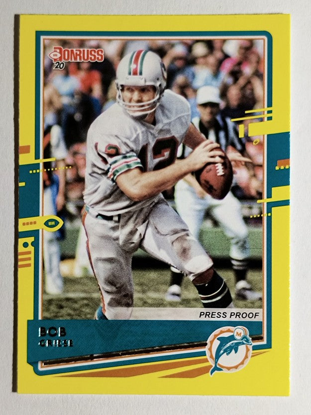 2020 Donruss Press Proof Yellow #157 Bob Griese
