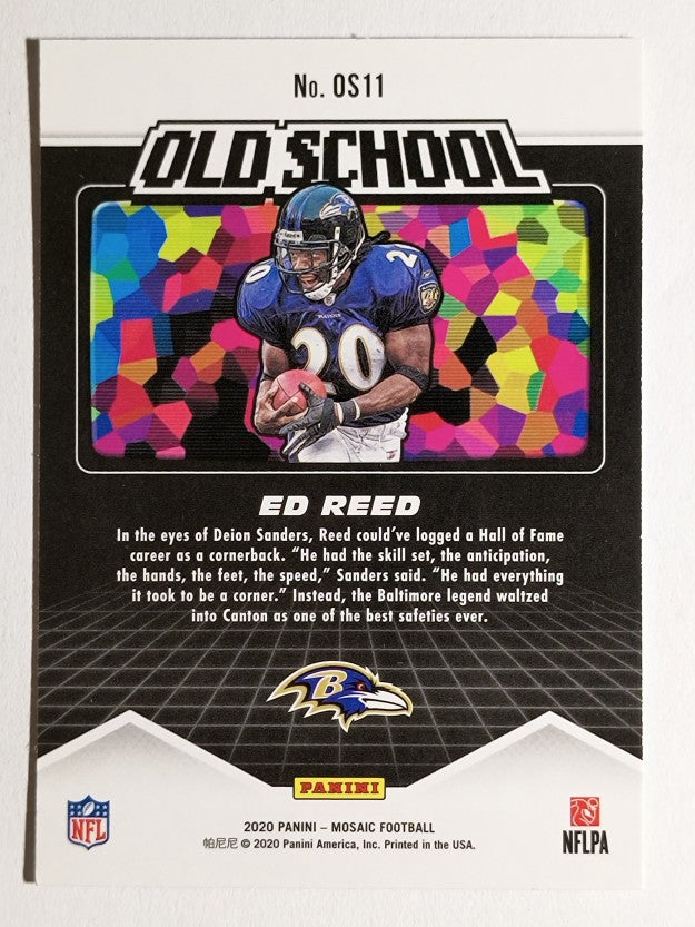 2020 Panini Mosaic Old School #11 Ed Reed