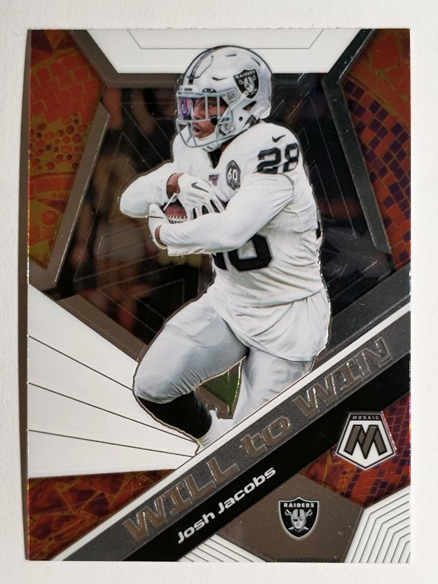 2020 Panini Mosaic Will to Win #5 Josh Jacobs