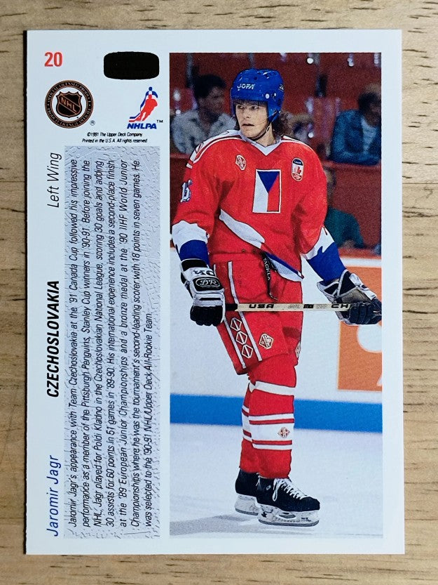 1991-92 Upper Deck #20 Jaromir Jagr CC