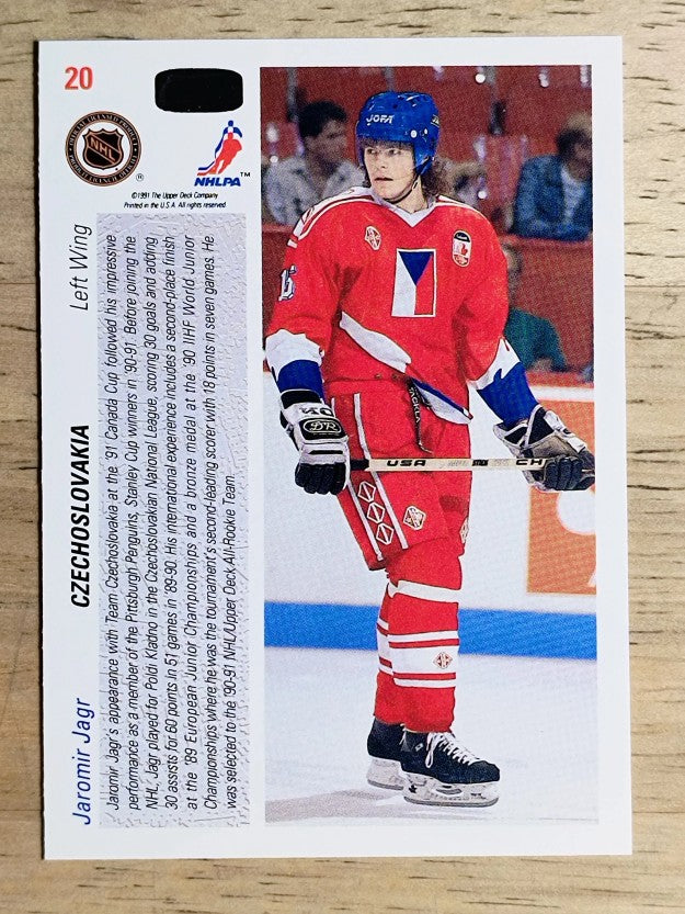 1991-92 Upper Deck #20 Jaromir Jagr CC