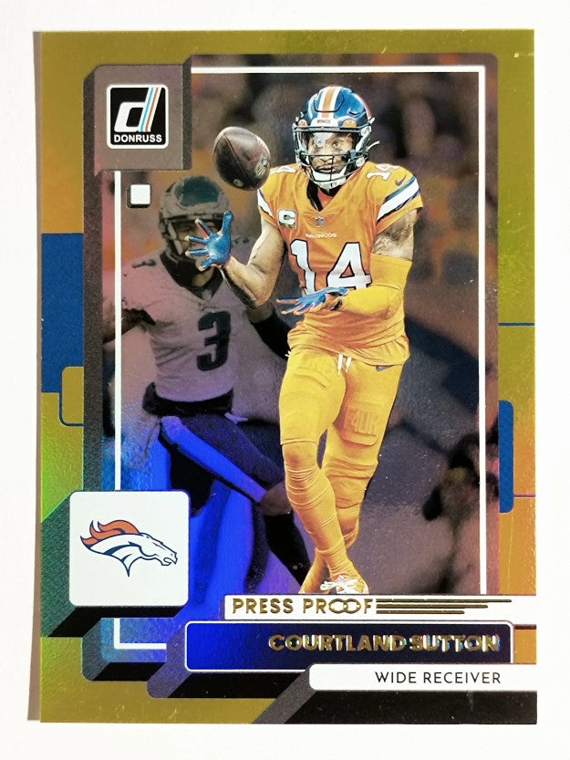 2022 Donruss Press Proof Yellow #262 Courtland Sutton