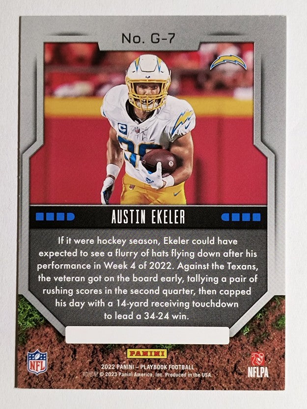 2022 Panini Playbook Grounding #7 Austin Ekeler