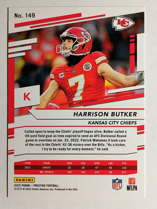 2022 Prestige Xtra Points Diamond #149 Harrison Butker