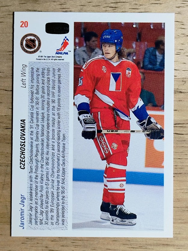 1991-92 Upper Deck #20 Jaromir Jagr CC
