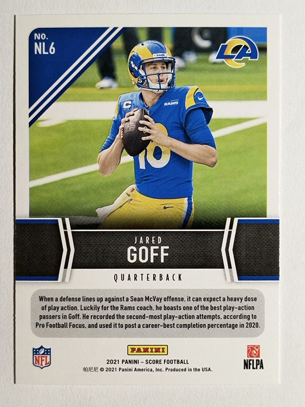 2021 Score Next Level Stats #6 Jared Goff