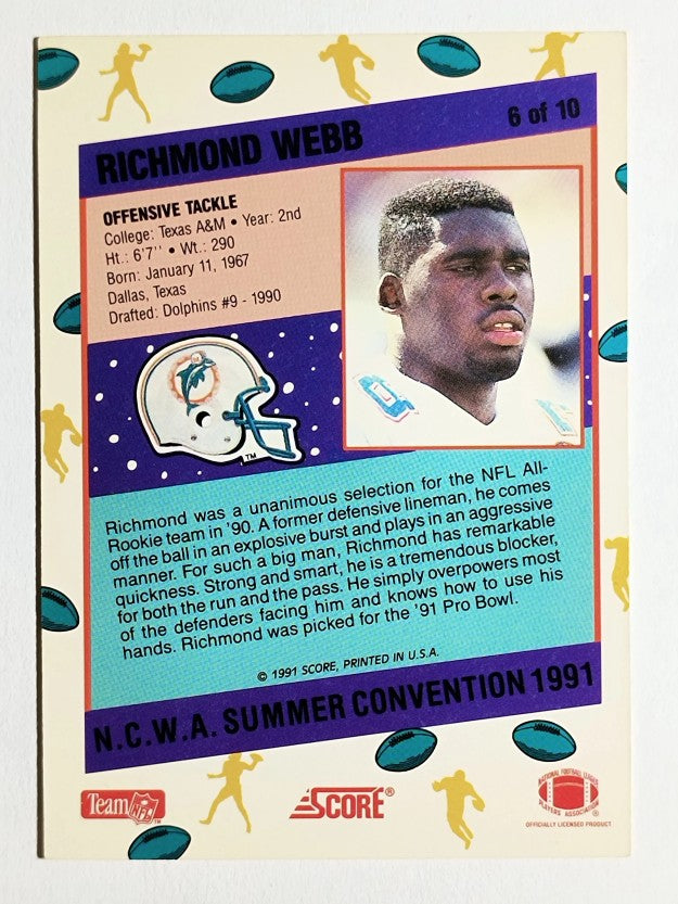 1991 Score NCWA Convention #6 Richmond Webb