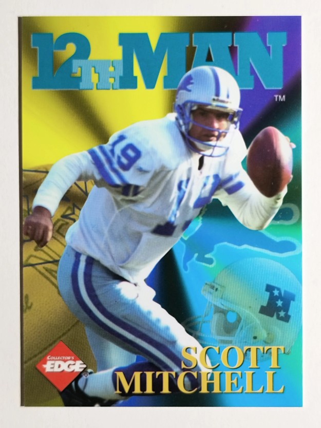 1995 Collector's Edge 12th Man Redemption #6 Scott Mitchell