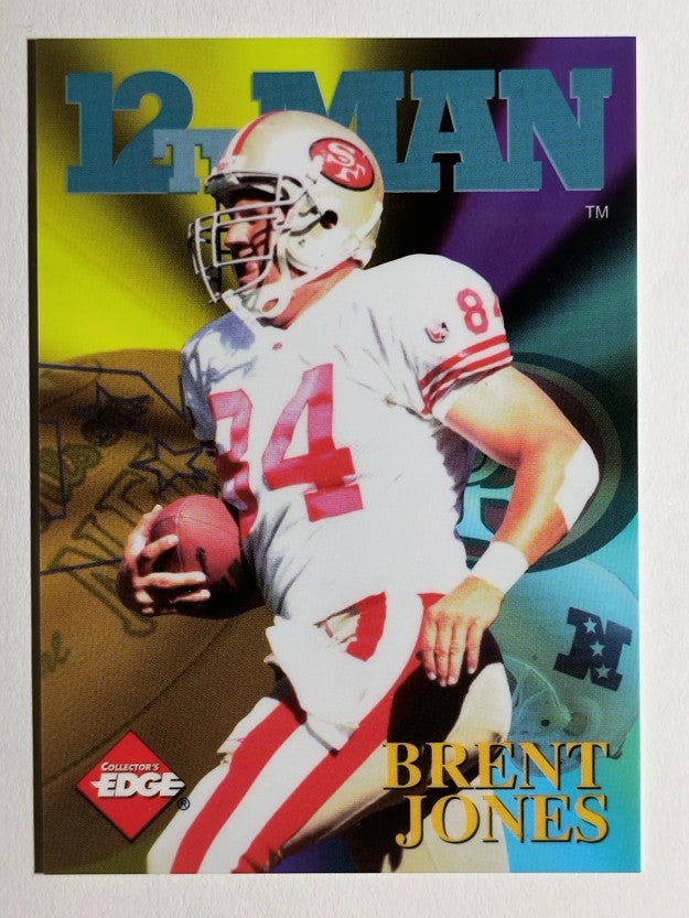 1995 Collector's Edge 12th Man Redemption #24 Brent Jones