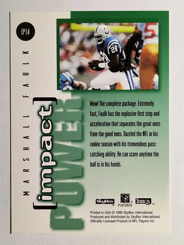 1995 SkyBox Impact Power #IP14 Marshall Faulk (NM)