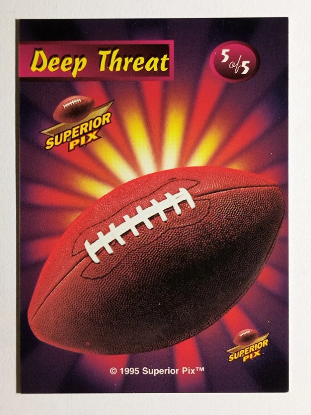 1995 Superior Pix Deep Threat #5 Frank Sanders
