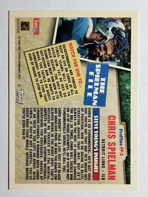1995 Topps Profiles #2 Chris Spielman