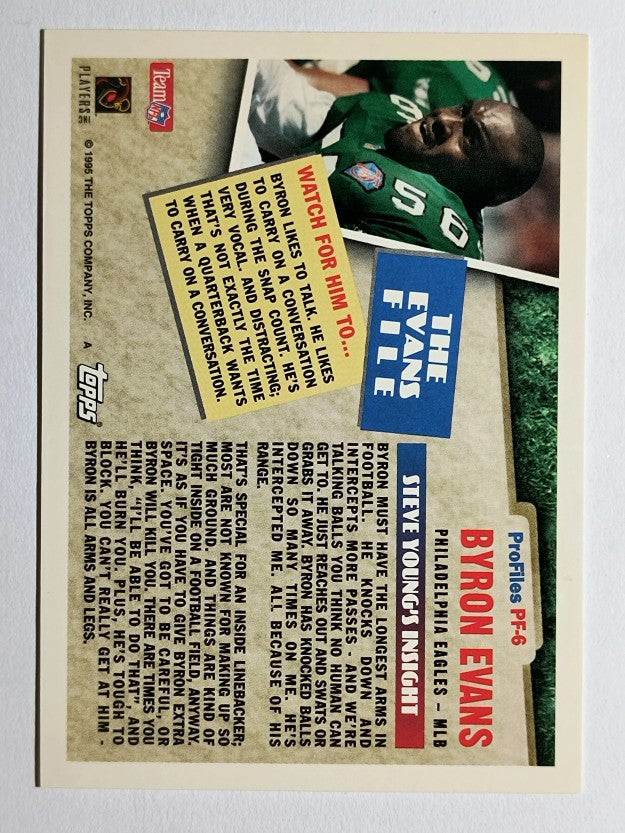 1995 Topps Profiles #6 Byron Evans