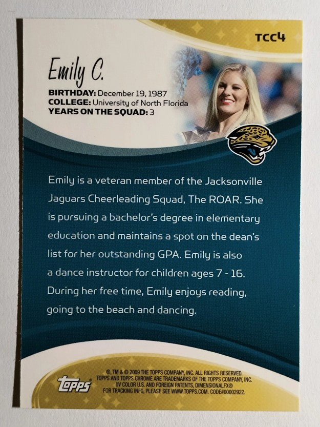 2009 Topps Chrome Cheerleaders #TCC4 Emily C.