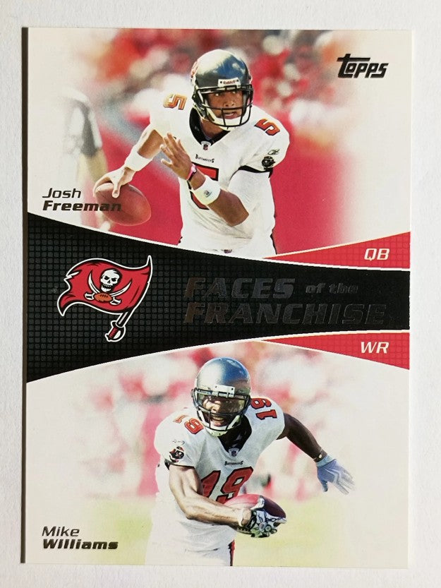 2011 Topps Faces of the Franchise #FW Josh Freeman/Mike Williams