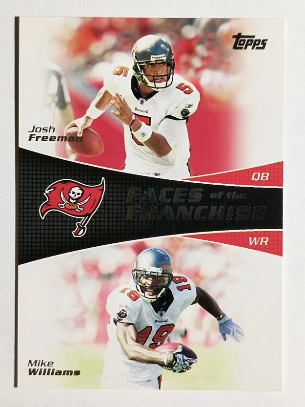 2011 Topps Faces of the Franchise #FW Josh Freeman/Mike Williams