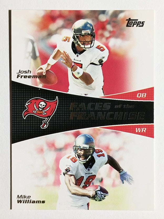 2011 Topps Faces of the Franchise #FW Josh Freeman/Mike Williams