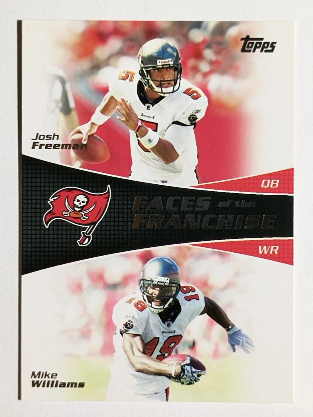 2011 Topps Faces of the Franchise #FW Josh Freeman/Mike Williams