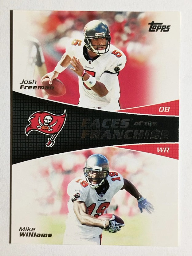2011 Topps Faces of the Franchise #FW Josh Freeman/Mike Williams