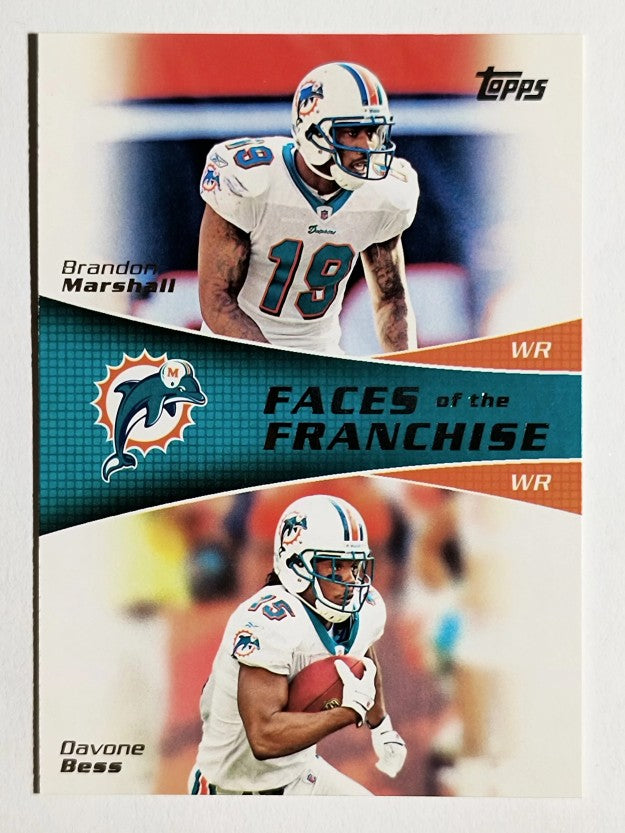 2011 Topps Faces of the Franchise #MB Brandon Marshall/Davone Bess