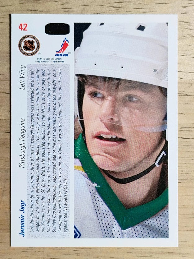 1991-92 Upper Deck #42 Jaromir Jagr ART