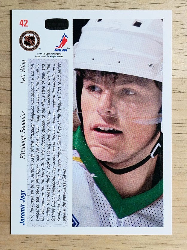 1991-92 Upper Deck #42 Jaromir Jagr ART