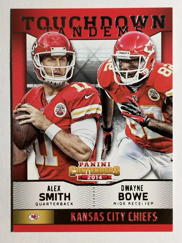 2014 Panini Contenders Touchdown Tandems #5 Alex Smith/Dwayne Bowe