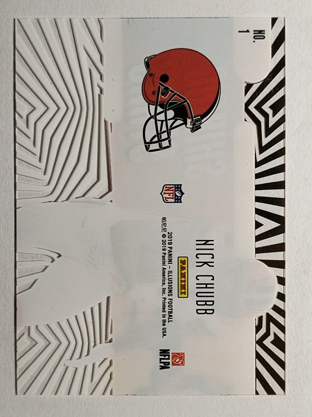 2019 Panini Illusions Shining Stars #1 Nick Chubb