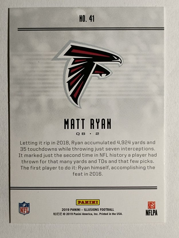 2019 Panini Illusions Trophy Collection Orange #41 Matt Ryan