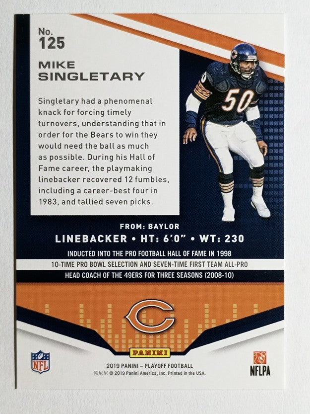 2019 Playoff Red Zone #125 Mike Singletary