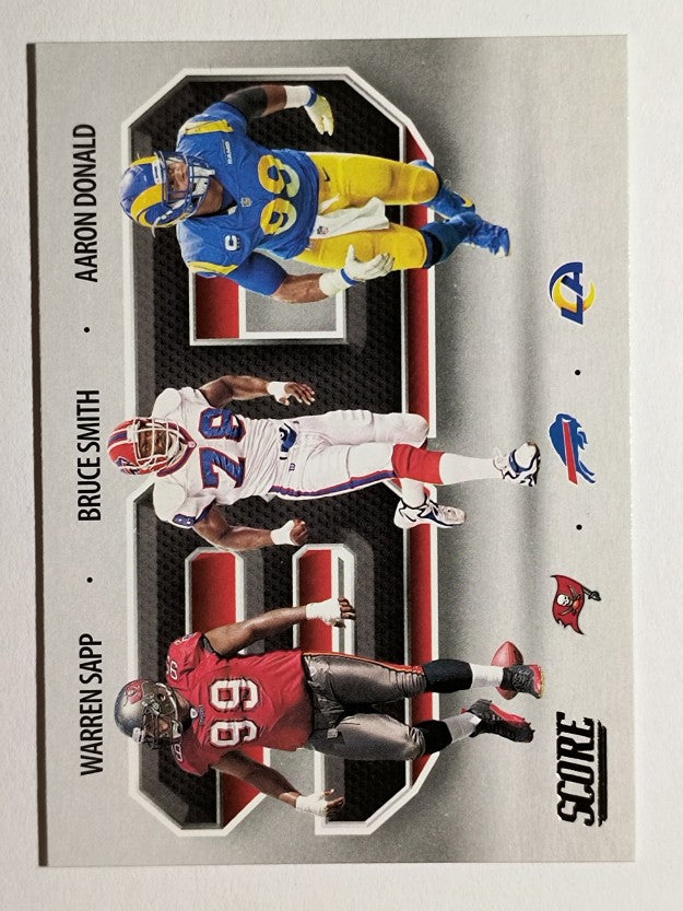 2021 Score 3D #7 Aaron Donald/Bruce Smith/Warren Sapp