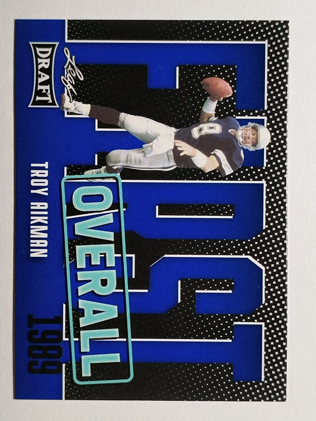 2023 Leaf Draft Blue #7 Troy Aikman